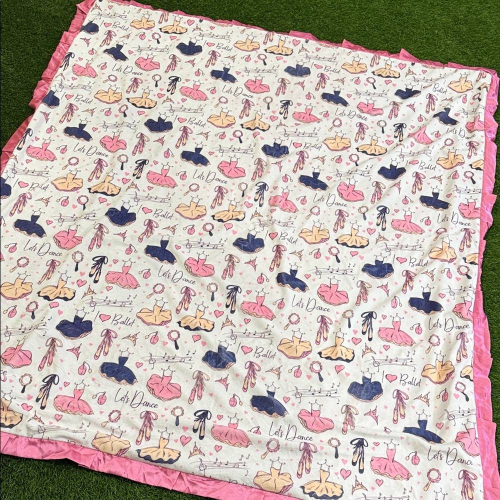 Minky Couture  Blanket - Ballerina / Ballet - Monster Size